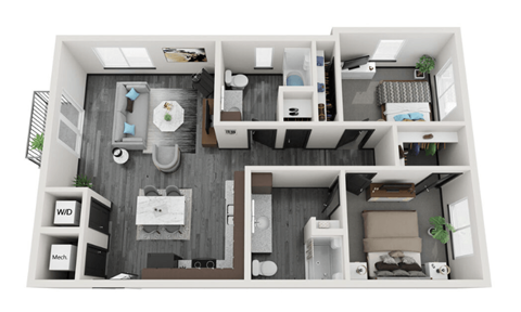 2 bed 2 bath C at Lofts at Fox Ridge, Raymore, MO, 64083